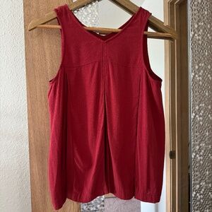 Madewell flowy red tank top/size 0